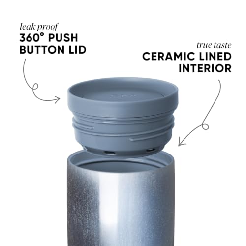 Insulated Travel Coffee Mug 360° Lid