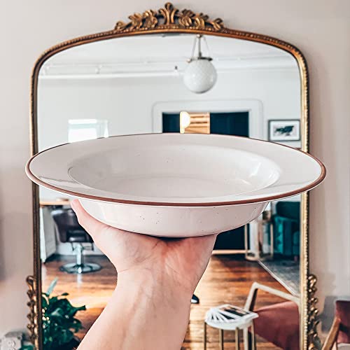 Ceramic Wide Rimmed Soup Bowl 25oz
