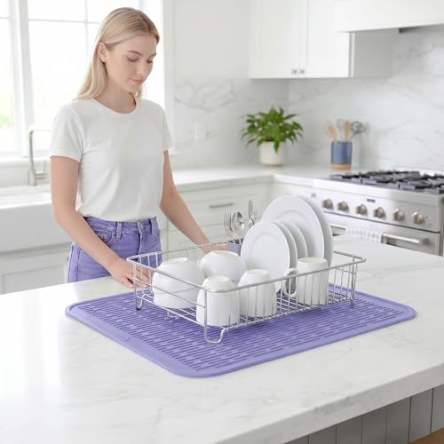 Silicone Dish Drying Mat for Multiple Usage