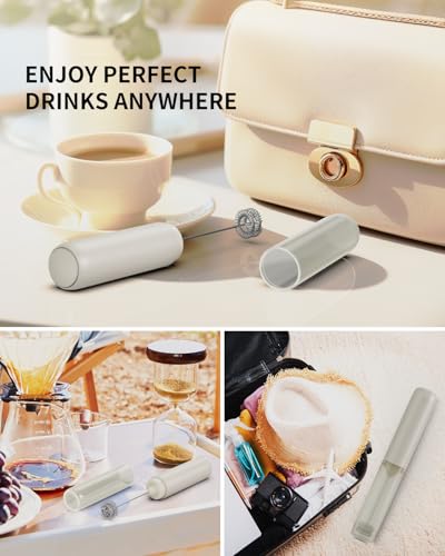 Portable Rechargeable Milk Frother Handheld