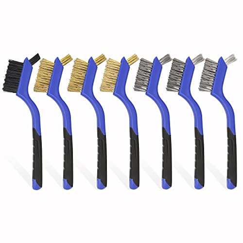 Wire Brushes Pack of 7. for Cleaning Welding Slag