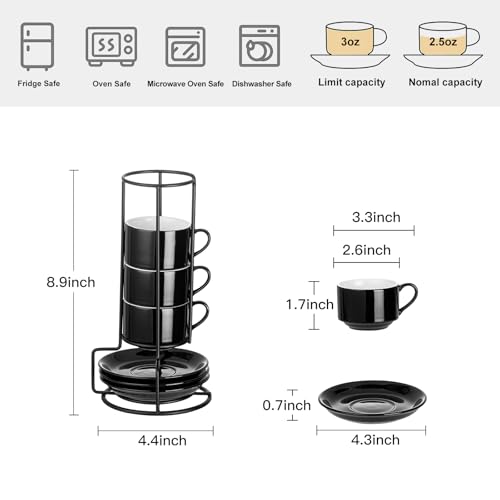 2.5 Ounce Espresso Cups Set of 4 (4 Count)
