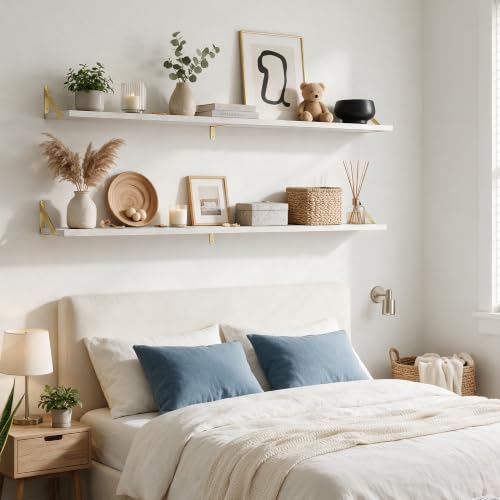 Wall Mounted Floating Shelves Set of 2 (2 Count)