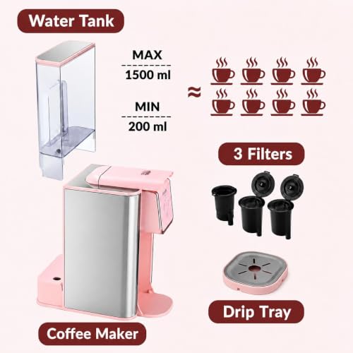 Pink Coffee Maker 3