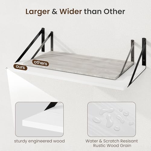 Floating Shelves for Wall (2 Count)