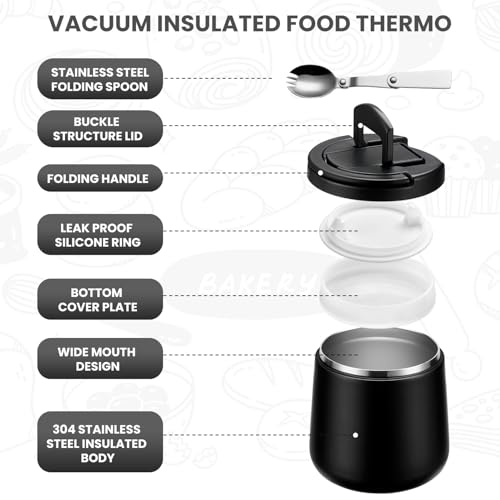 20oz Vacuum Insulated Soup Thermo for Hot Food