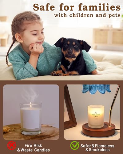 Flower Candle Warmer Lamp with Timer