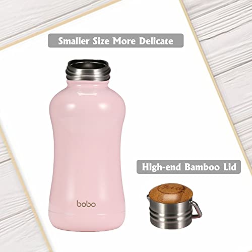 Mini Insulated Water Bottle With Bamboo Lid