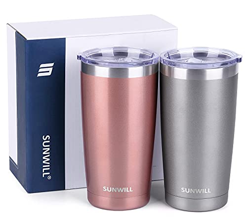 Travel Coffee Mug Set of 2 (2 Count)
