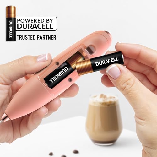 Powerful Milk Frother Wand With Duracell Batteries