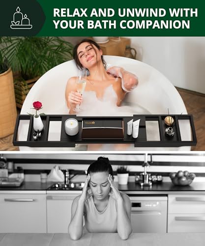 Premium Foldable Bathtub Tray Caddy