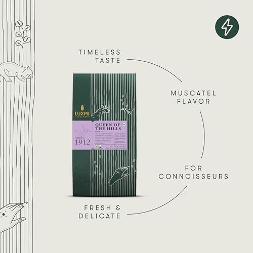 Estates Queen of the Hills Organic Darjeeling Black Tea Blend 25 Tea Bags (25 Count)