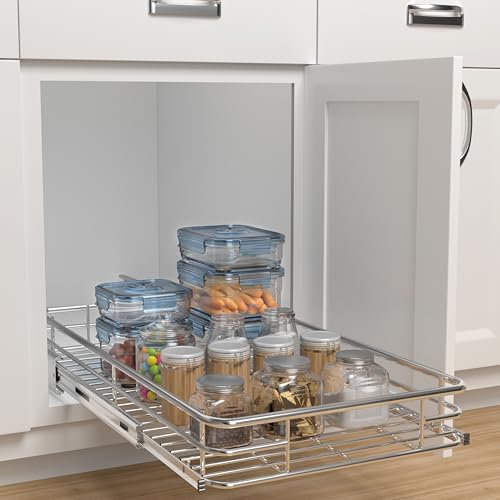 Pull Out Cabinet Organizer 17" W x 21" D
