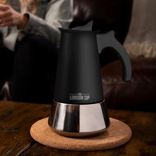London Sip Stainless Steel Stovetop Espresso Maker Moka Pot Italian Coffee Percolator