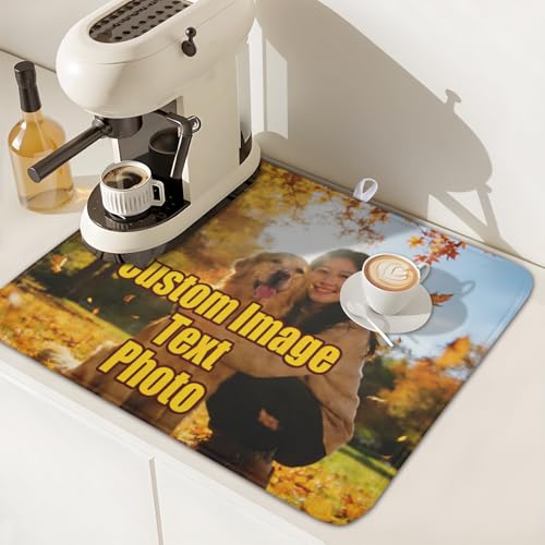 Personalized Dish Drying Mat for Kitchen Counter