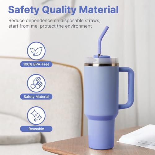 Stainless Steel Straw for 40 oz Stanley Tumbler Cup