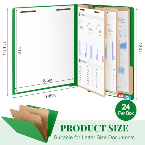 24 Pack Classification Folders (24 Count)