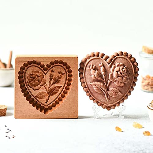 Wooden Cookie Biscuit Mold
