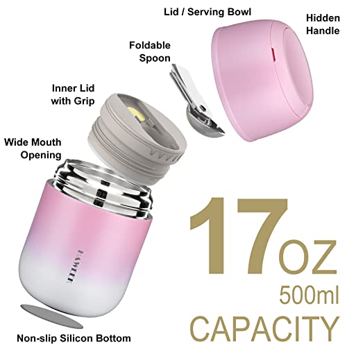 17oz Insulated Food Jar with Spoon