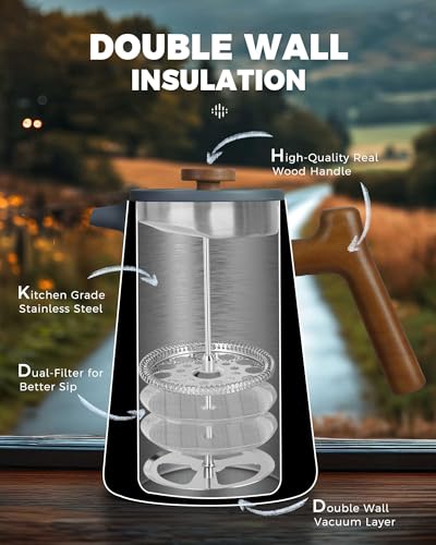 POLIVIAR French Press Coffee Maker