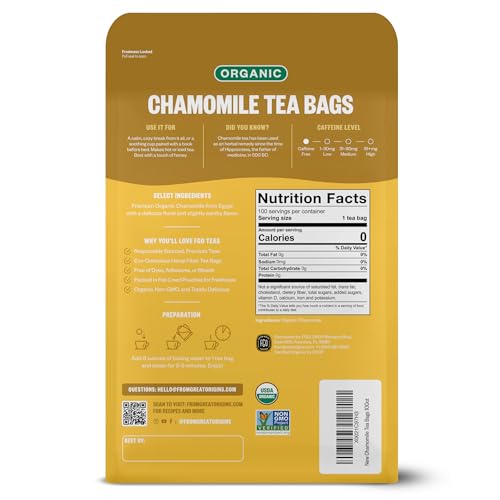 Organic Chamomile Tea (100 Count)