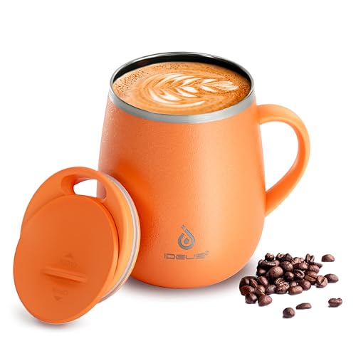 16 oz Insulated Coffee Mug with Lid and Handle
