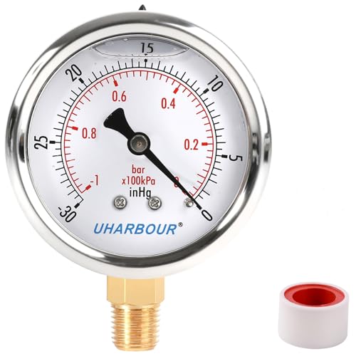 Glycerin Vacuum Pressure Gauge