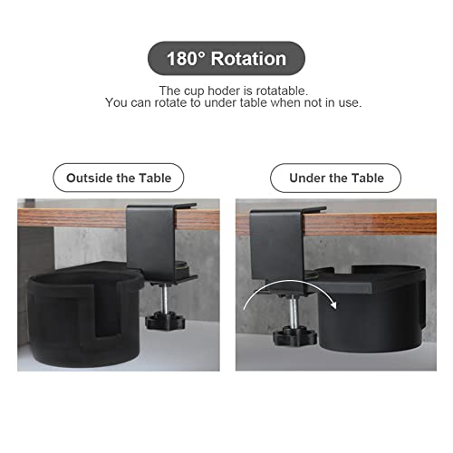 Desk Cup Holder 180° Rotating