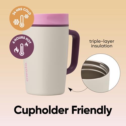 SmoothSip Slider Stainless Steel Insulated Travel Mug with Handle