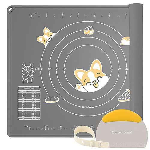 Silicone Baking Mat Sheet and Pastry Dough Cutter