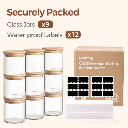 Glass Storage Containers with Lids 0.6 Qt (9 Count)