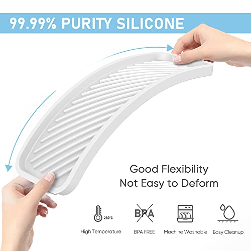 Kitchen Silicone Sink Organizer Tray (2 Count)