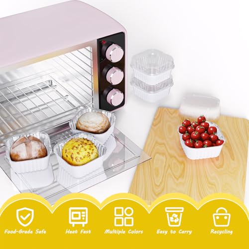 25 Pack Mini Cake Pans with Lids (25 Count)