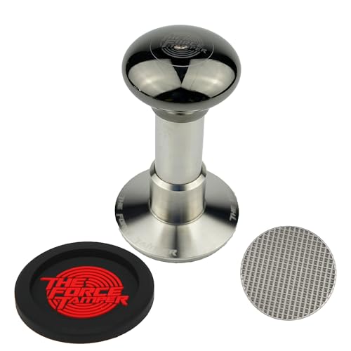 58.50mm Waffle Set Black Mirror Jellyfish AL Handle Coffee Tamper