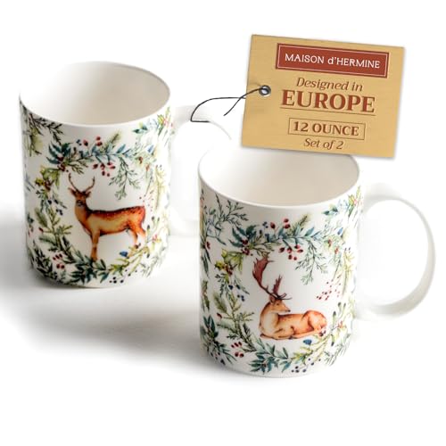 Coffee Mug with Handles Tea Cups (2 Count)