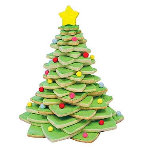 International Star Tree Cookie Cutters to Make 3D Tree (10 Count)