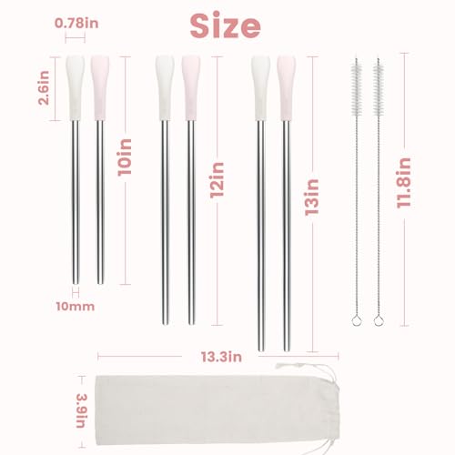 Anti Wrinkle Straw 6 Pcs for Stanley (6 Count)