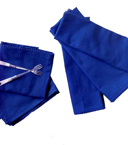 Kitchen Towels 100% Cotton Solid Kitchen Dish Cloths Hand Towel Reusuable Dish Towel for Cleaning & Drying Tea Towels Set with Hanging Loop (6 Count)