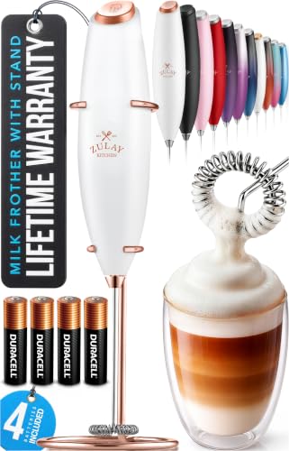 Powerful Milk Frother Wand With Duracell Batteries