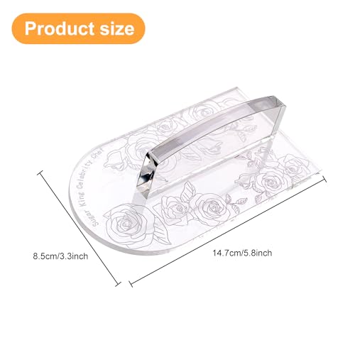 Fondant Smoother with Handle Acrylic Cake Smoother Tool for Icing fondant tools set