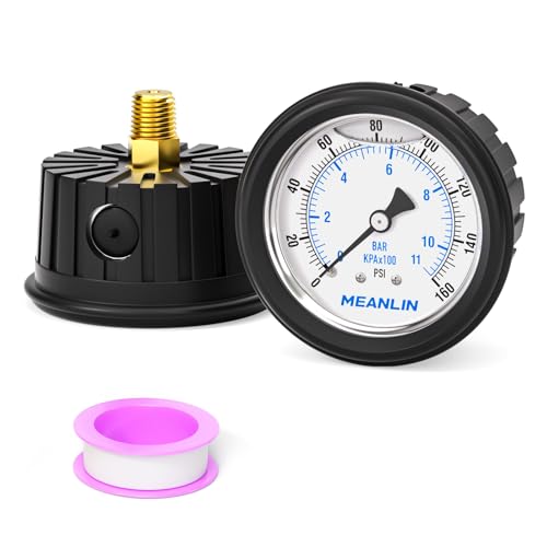 0~160Psi Stainless Steel Liquid Filled Pressure Gauge 1