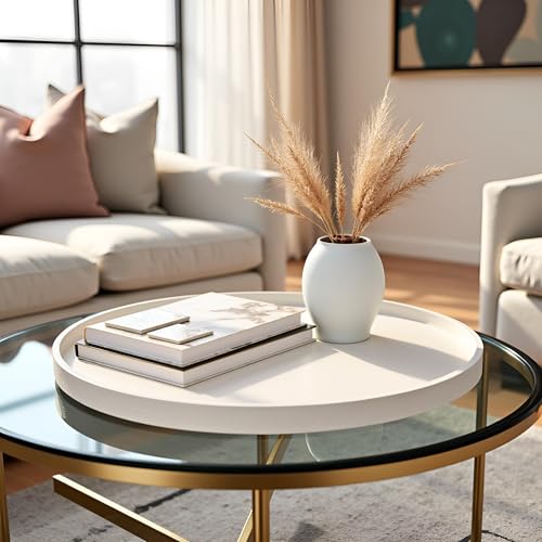 25 Inch Round Ottoman Tray