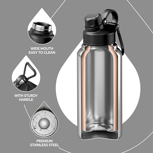 32oz Stainless Steel Insulated Bottle with 2 Leak