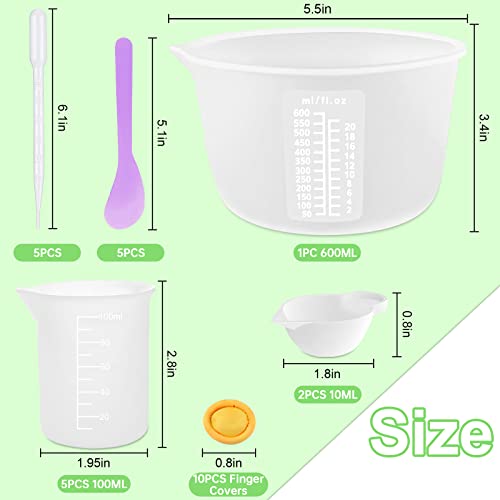 Silicone Measuring Cups 600ml for Resin