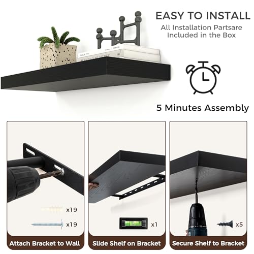 36 Inch Floating Shelves for Wall (2 Count)
