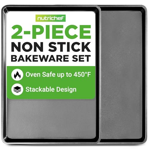 2 Piece XL Mega Cookie Sheet Baking Pans Set (2 Count)