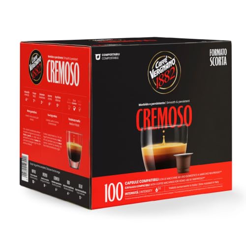 Caffe Vergnano Cremoso Espresso Pods (100 Count)
