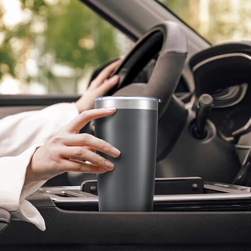 20 oz Tumbler with Lid Stainless Steel Insulated Tumblers Bulk Cups Mug (8 Count)