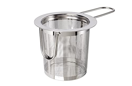 Stainless Steel Infuser to Steep Loose Tea. Folding Arms allow it to Fit Any Mug. Dishwasher safe and easy to clean