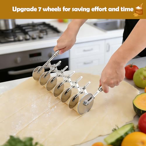 7 Wheel Pastry Cutter with Handle